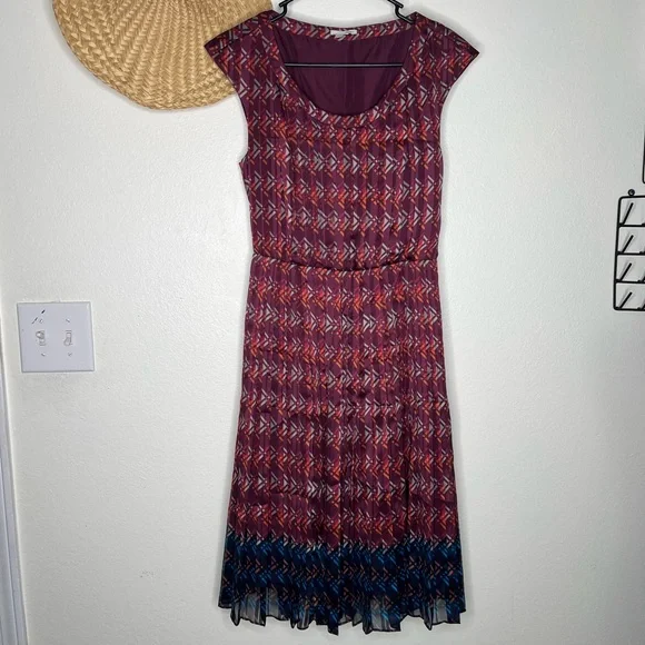 Halogen | Dresses | Anthropologie Halogen Pleated Midi Satin Dress |  Poshmark